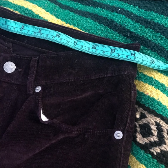 LEVIS classic straight sz 27 dark purple corduroy pants EUC - Picture 6 of 6